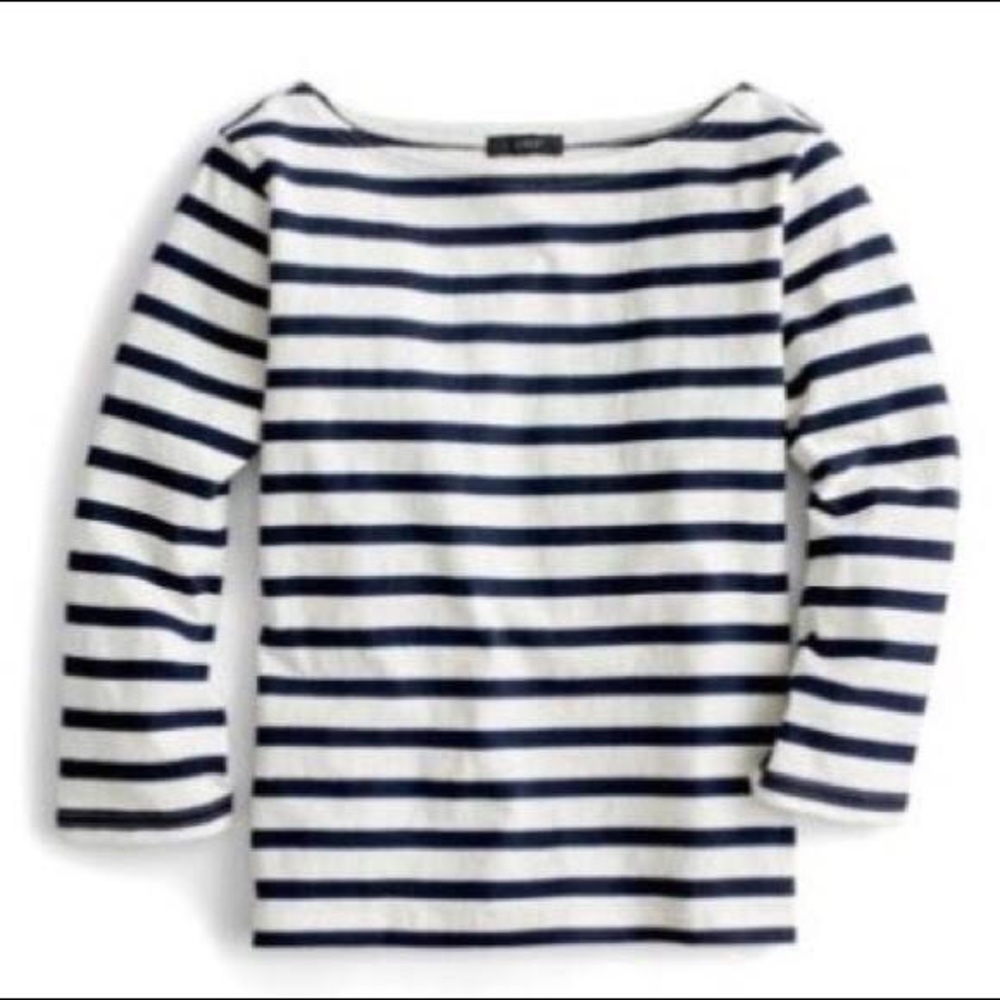 💗24 Hour SALE!💗 J Crew blue and brown stripe top